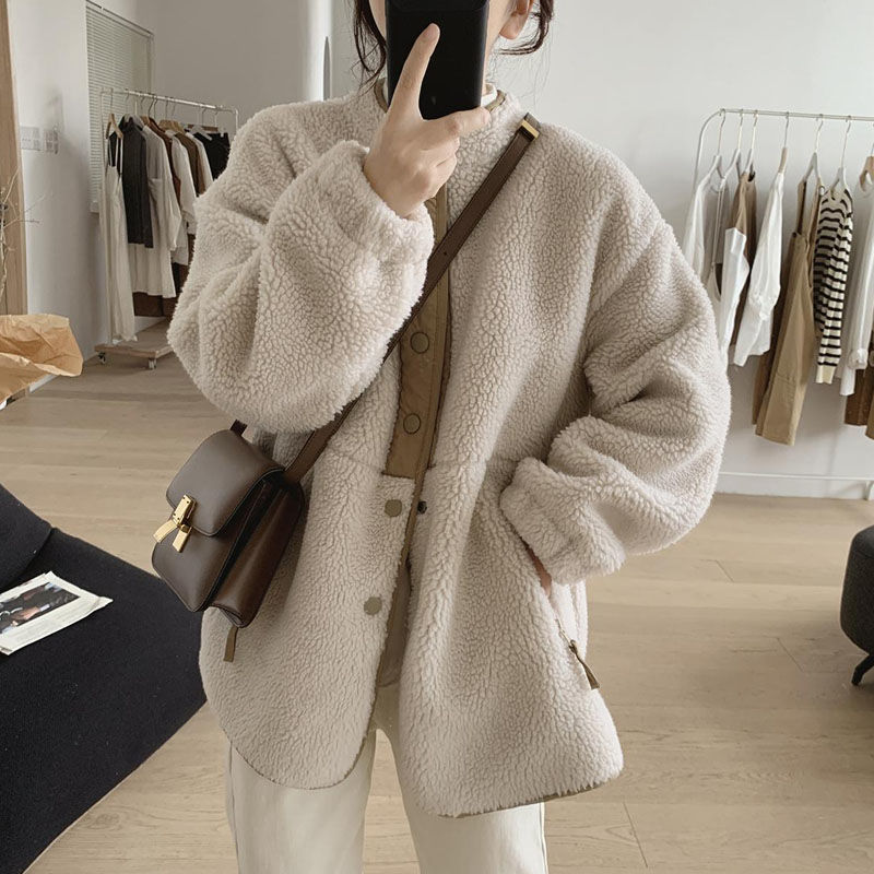 NIVANOO | Manteau Douillet en Laine d’Agneau
