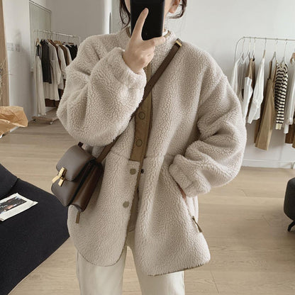NIVANOO | Manteau Douillet en Laine d’Agneau