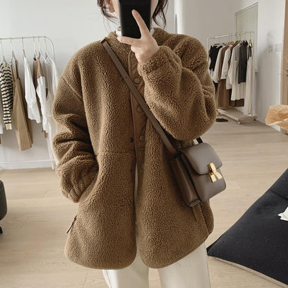 NIVANOO | Manteau Douillet en Laine d’Agneau
