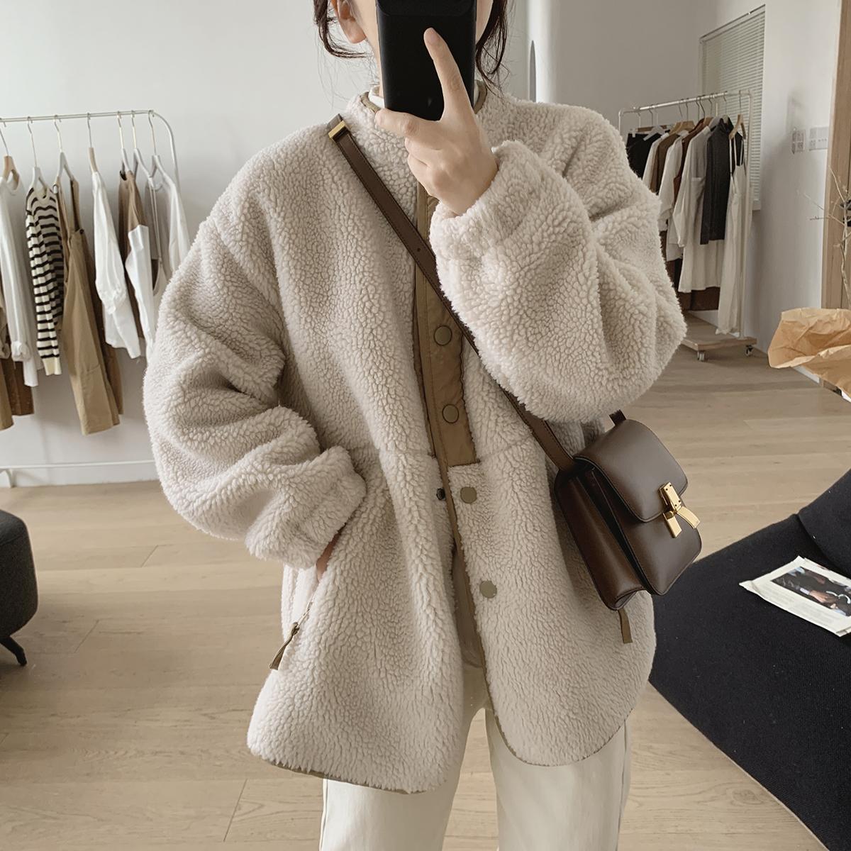 NIVANOO | Manteau Douillet en Laine d’Agneau